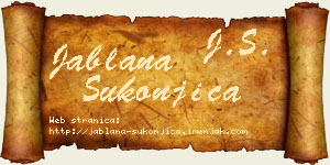 Jablana Sukonjica vizit kartica